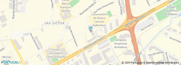 Mapa de Rua da Fundação Calouste Gulbenkian