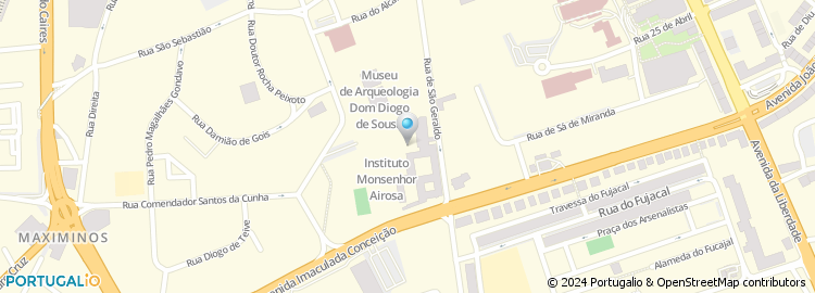 Mapa de Rua Monges Beneditinos