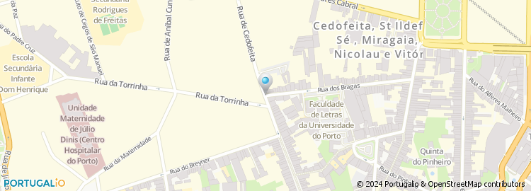 Mapa de Cafetaria Bragas