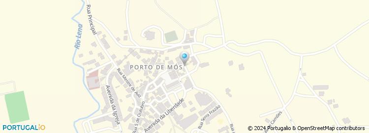 Mapa de Caixa de Credito Agricola Mutuo de Porto de Mos, C.R.L