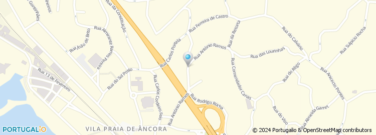 Mapa de Rua António Simões