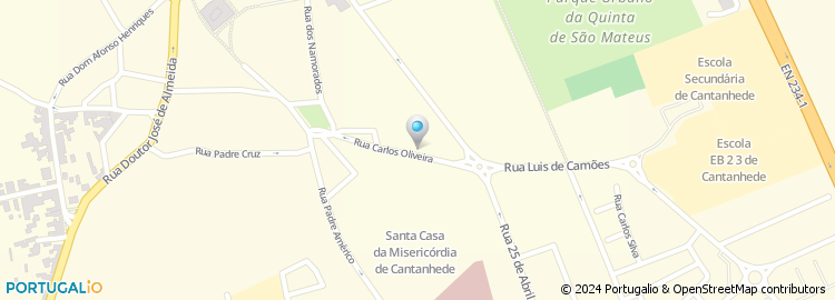 Mapa de Rua Carlos Oliveira