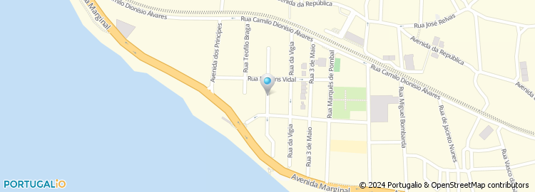 Mapa de Rua Almirante Nunes da Mata