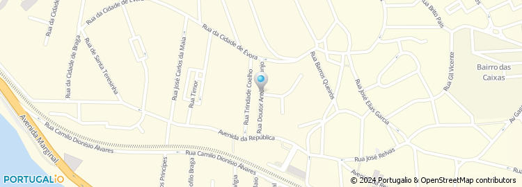 Mapa de Rua Doutor António Granjo