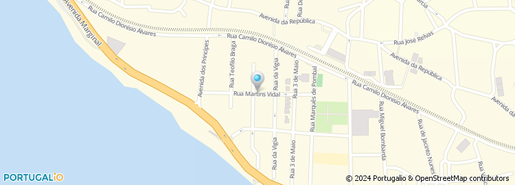 Mapa de Rua Martins Vidal
