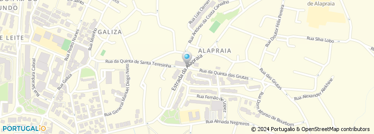 Mapa de Estrada da Alapraia