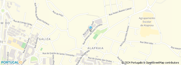 Mapa de Rua António da Costa Carvalho