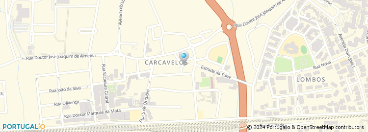 Mapa de Rua Carlos Lopes