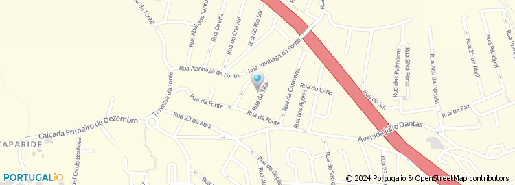 Mapa de Rua da Tília