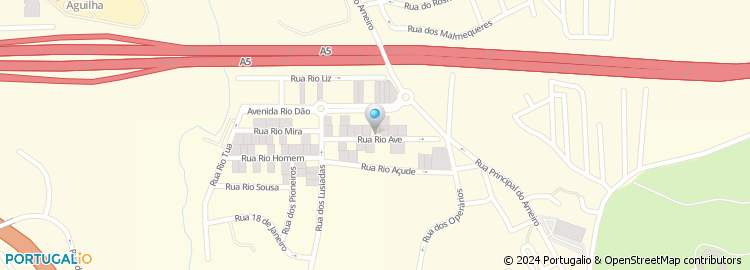 Mapa de Rua Rio Ave