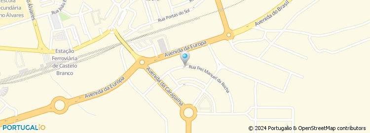 Mapa de Rua Frei Manuel da Rocha