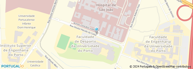 Mapa de Celeiro Dieta, Campus S. João
