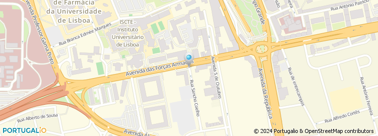 Mapa de Centro Comercial de Alvalade, Lda