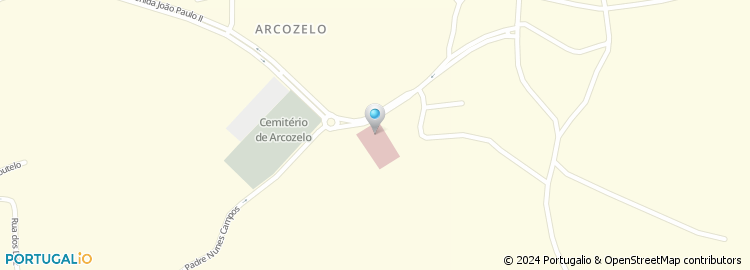 Mapa de Centro de Saúde de Arcozelo