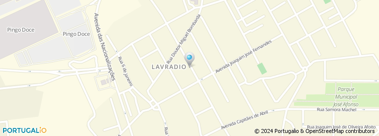 Mapa de Centro Dentario do Lavradio