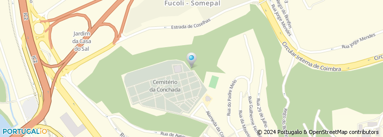 Mapa de Centro Hospitalar e Universitário de Coimbra