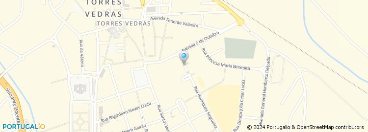 Mapa de Centro Medico S.Pedro de Torres Vedras, Lda