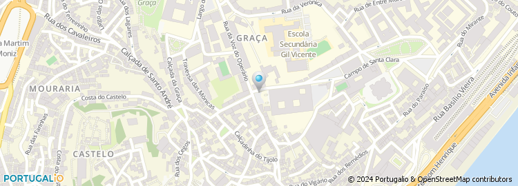 Mapa de Centro Social de São Vicente de Fora