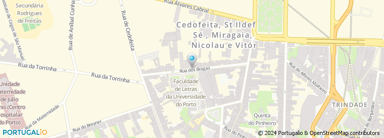 Mapa de Clinica de Endocrinologia Doutor Jose Pires Soares, Lda
