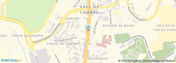 Mapa de Clinica de Santo Antonio de Vale de Cambra, Lda
