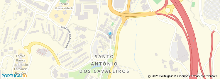 Mapa de Clinica Medica Dentaria Santo Antonio dos Cavaleiros, Lda