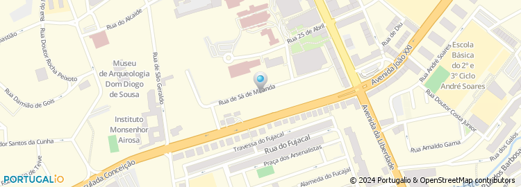 Mapa de Clinica Pediatrica de Braga, Lda
