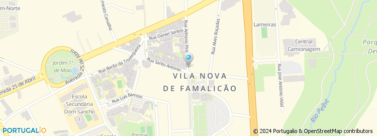 Mapa de Clube Automovel Antigo e Classico de Vila Nova de Famalicão