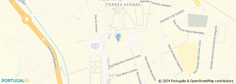 Mapa de Clube de Campismo e Caravanismo de Torres Vedras