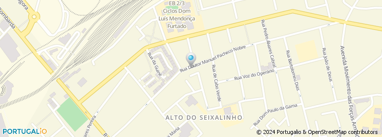 Mapa de Companhia de Seguros Açoreana, Barreiro