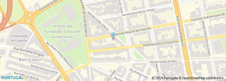 Mapa de Condominio das Galerias Marquez de Pombal Sito na Avenida Duque Loule
