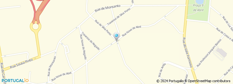 Mapa de Confeitaria Silva Porto, Lda