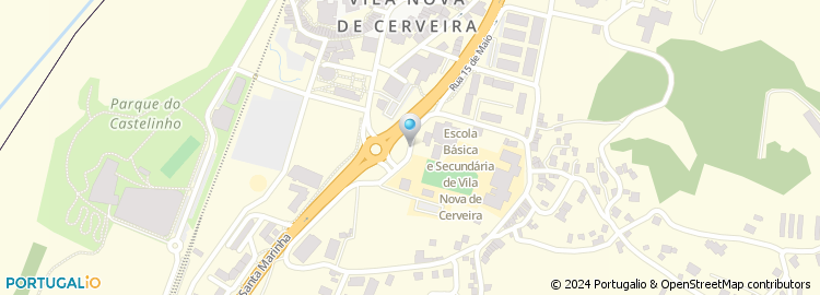 Mapa de Conservatoria Registo Civil e Predial de Vila Nova de Cerveira
