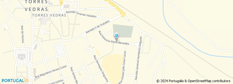 Mapa de Creche e Jardim Infantil da Santa Casa da Miser. de Torres Vedras