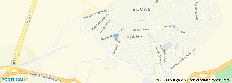 Mapa de Rua Alferes Christovam Pinto