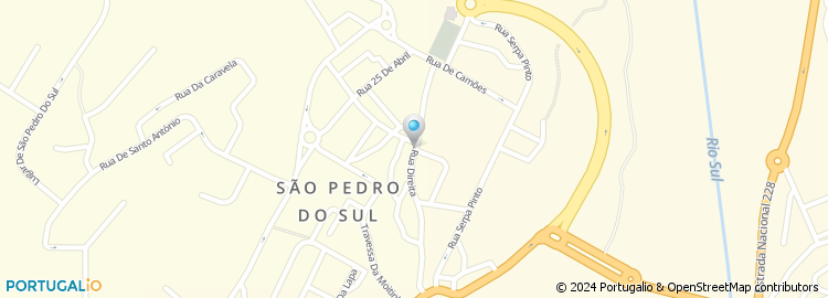 Mapa de Ergovisão, São Pedro do Sul