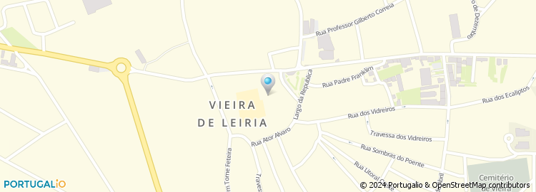 Mapa de Escola Básica António Vitorino, Vieira de Leiria, Marinha Grande
