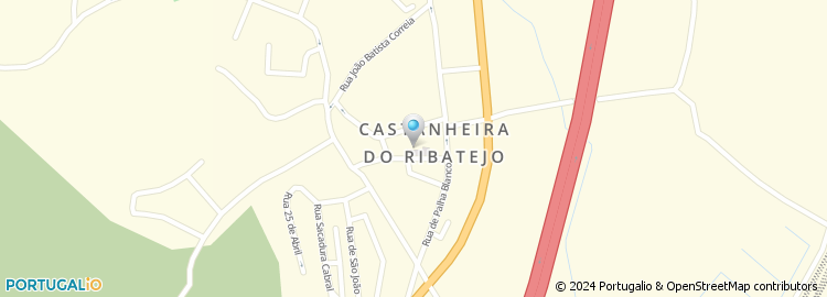Mapa de Escola Básica D. António de Ataíde, Castanheira do Ribatejo, Vila Franca de Xira