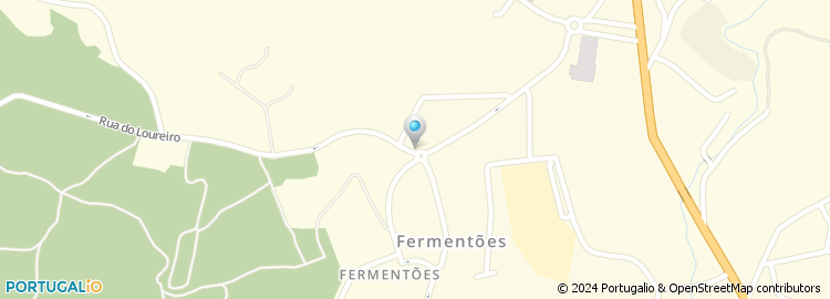 Mapa de Escola Básica de Fermentões, Guimarães