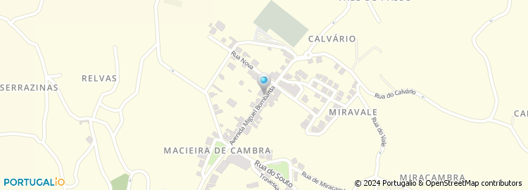Mapa de Escola Básica de Ramilos, Vale de Cambra