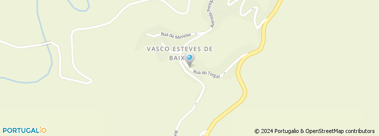 Mapa de Escola Basica do 1.º Ciclo de Vasco Esteves de Baixo (Alvoco da Serra)