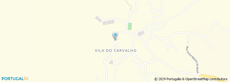 Mapa de Escola Basica do 1.º Ciclo de Vila de Carvalho