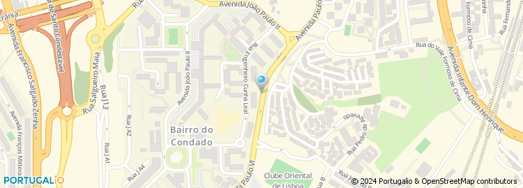 Mapa de Escola Basica do 1.º Ciclo João dos Santos, Lisboa