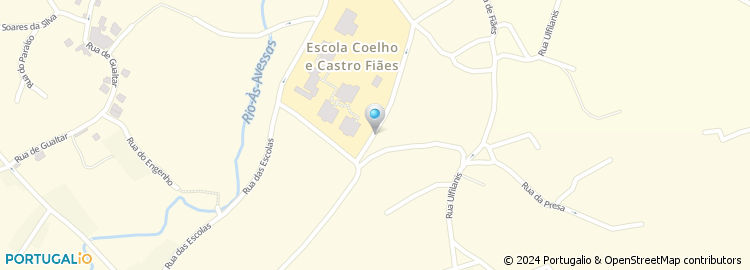 Mapa de Escola Básica e Secundária Coelho e Castro