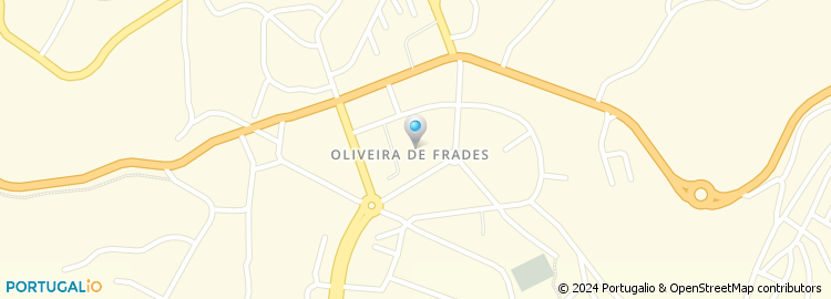 Mapa de Escola Básica e Secundária de Oliveira de Frades