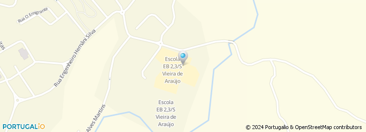 Mapa de Escola Básica e Secundária Vieira de Araújo, Vieira do Minho