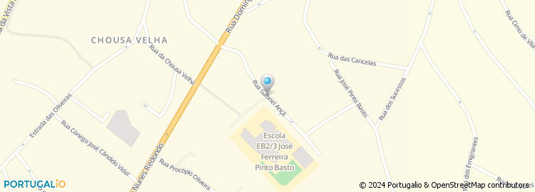 Mapa de Escola Básica José Ferreira Pinto Basto, Ílhavo
