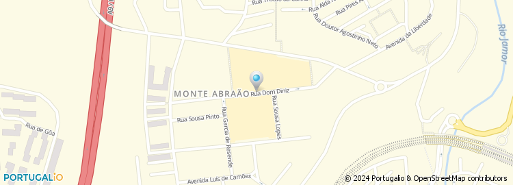 Mapa de Escola Básica Sacadura Cabral, Brandoa, Amadora