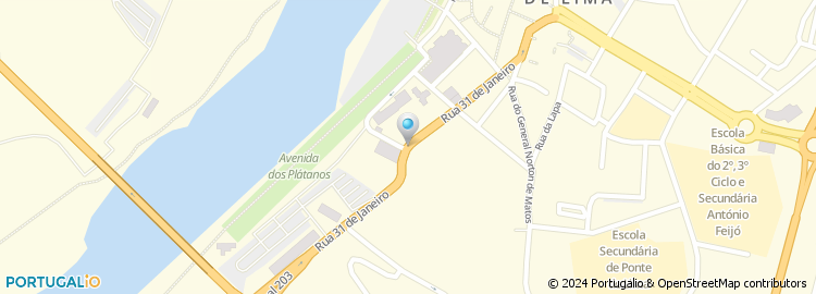 Mapa de Escola de Condução de Ponte de Lima, Lda
