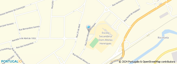 Mapa de Escola Secundária D. Afonso Henriques, Aves
