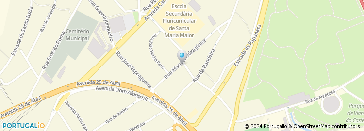 Mapa de Escola Secundária Santa Maria Maior, Viana do Castelo